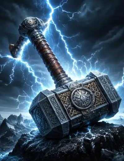 Hammer Storm Illustration