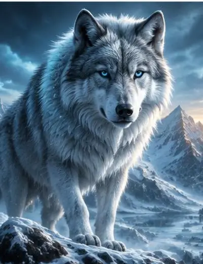 Frost Wolf Illustration